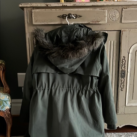 Khaki Sub-Zero 3 in 1 Maternity Parka - Picture 7 of 8
